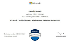 Microsoft Certified Systems Administrator: Windows Server 2003